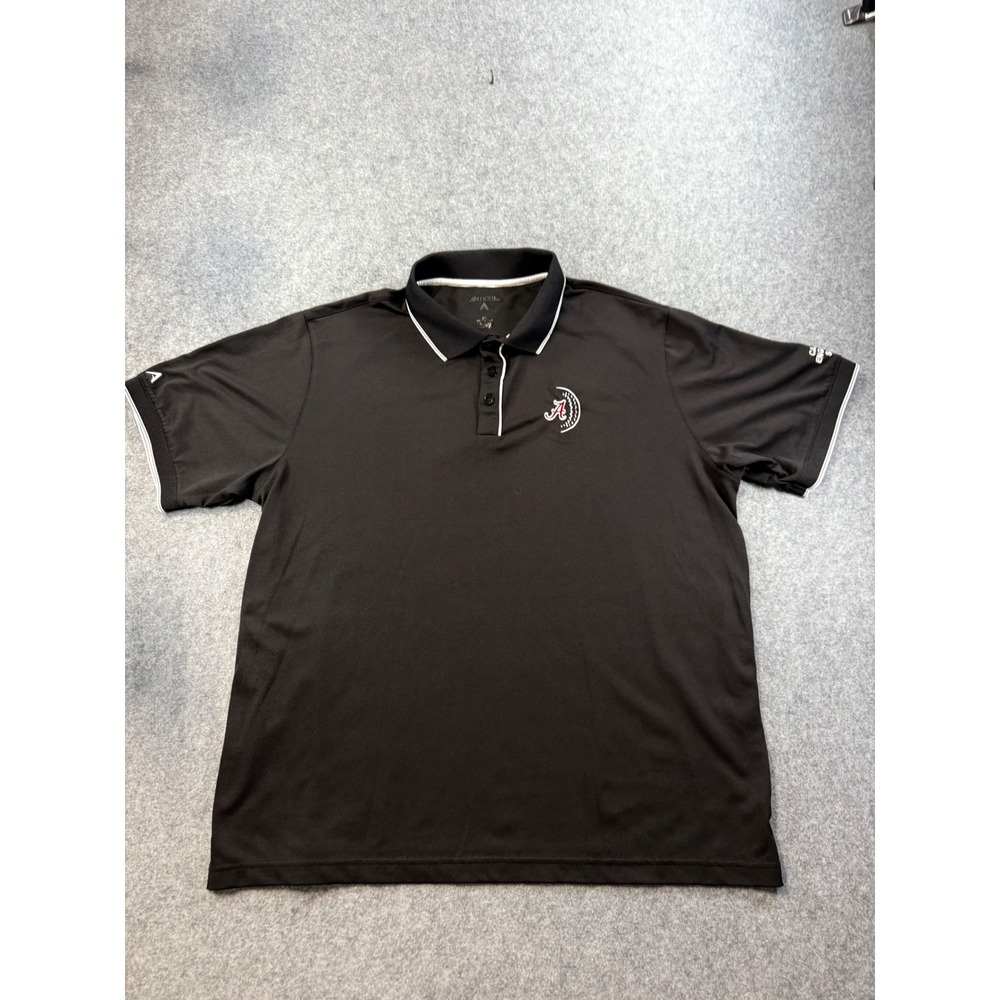 Antigua Alabama Crimson Tide Golf Polo Shirt Mens XL Black Capstone Engineering